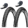 ECOVELO 2 COPERTONI KENDA 27.5 X 2.10 (52-584) + 2 CAMERE PNEUMATICI TASSELLATI MTB BICI BICICLETTA MOUNTAIN BIKE