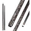 Generic Stecca da biliardo in fibra di carbonio, 142 cm, testa da 12 mm, raccordo da biliardo a 1/2 giunto, fatta a mano, dritta, adatta per giochi di biliardo Carom, 581,9-510,3 g (non inclusa senza viti