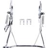 Besttoolifes Cavalletto posteriore per parcheggio a doppia gamba, supporto per bici da strada pieghevoli da 14 a 16 e 18 pollici, per bici da strada Old School Ebike, semplice da stirare, nero (35,6