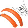 Ymnilian Parafango MTB, Parafango Bici Parafanghi for Bici, parafanghi for Pneumatici Larghi, Set di parafanghi da 26/20 X4.0 for Bici da Neve Pieghevoli, Parti for Bici elettriche(20x4.0 Orange)