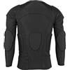 Gonetre Attrezzatura sportiva anticollisione Protezione del petto Manica lunga Tuta sportiva per calcio Pallacanestro Sci Allenamento Nero XL 30 * 20 * 13 cm Capispalla (XL (consigliato 75-85 kg))
