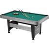 Garlando TAVOLO DA BILIARDO ROVERE GRIGIO CHICAGO 5 - CHICGR5 - MISURA CAMPO 160 X 80 CM
