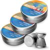 Generico Bundle Softair Piombini Cal. 4.5 HN Plinking (3 Scatole) + 10 Bersagli 14x14 cm - Pallini Piombo per Carabina Aria Compressa, Pistola Calibro 4 5 - Ideale Tiro a Segno Sportivo