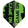 RED DRAGON Green Game On Design Hardcore - Set di 4 alette per freccette