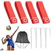 Generico Linee da Beach Volley - Segnatempo per Volley all'Aperto | Accessori Sportivi Facili Da Installare Per Esterni Casa Spiaggia Giardino E Altro