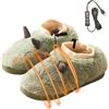 Generico Pantofole riscaldate elettriche, Pantofole riscaldate da donna,Stivaletti riscaldanti Pantofole in peluche riscaldate elettriche - Scarpe riscaldate in peluche, scaldapiedi USB per donne e uomini