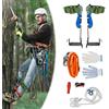 ACROSSPART Set di attrezzature per arrampicata sugli alberi, altezza regolabile, per albero e arrampicata su roccia, con cintura di sicurezza, cinturino per piedi e cinturino alla caviglia, capacità
