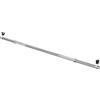 GORILLA SPORTS® Bilanciere - Lunghezza 120 cm, Diametro 30 mm, Dritta, con 2 Chiusura a Vite, Carico Massimo 180 kg, Dritto, Cromato - Barra Bilanciere, Sollevamento Pesi, Sbarra, Fitness