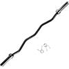 GymBeam - Bilanciere Dritto Cromato, Barra per Sollevamento Pesi Ez da 10kg, Bilanciere Cromato per Pesistica da Palestra, Lunghezza 120 cm, capacità Max Carico 136 kg
