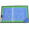 QTQYTDM Cartella Tattica Tennis for Allenatore, Lavagna Tattica da Tennis, Scheda Allenatore Tennis Professionale con Penna Cancellabile, Gomma