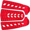 Milageto 3 Pezzi Tavola da Surf Traction Pad Skimboard Surf Traction Tail Pads Deck Grip - Rosso
