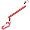 Pssopp Cordini Arrotolati da Pesca Cordino da Pesca Cordino Elastico a Spirale Portachiavi Corda di Sicurezza per la Pesca Strumenti per la da Campeggio(rosso)