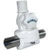 Glomex - Base a Snodo Singolo in Nylon Rinforzato (Bianco), Modello RA134 - Bloccaggio a Manopola, Slot Cavo, Per Tubi Ø 22-25mm, Barche a vela, motore, gommoni, yacht - Montaggio Antenna Versatile