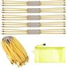 BIGKASI 12 Pezzi Bande di Gomma Ricambio per Fionda Elastico per Fionda Fasce Elastiche per catapulte da Caccia Elastici Bande 6 Cordes Strisce Elasctici di Gomma (33 * 2,4 cm)