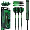 Mission Darts | Freccette Venom | Nero & Verde | Electro Plate | Set freccette punta morbida | 90% tungsteno | 20 g.