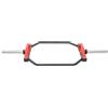 HIKUUER Hex Olympic Trap Bar, bilanciere bilanciere con 2 morsetti a molla, polsini esagonali fino a 150 kg, per palestra, casa, lavoro (rosso)