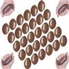 Boboeitody 40 Pezzi Palline Antistress,Schiuma Miniature Palloncini Rugby, Anti Stress Toy Balls,Pallone Calcio Football Americano per Bambini e Adulti,Regalo di festa,Ufficio,scuola,famiglia-5.5cm marrone