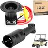 10L0L DC 3-Prong Caricatore Spina & Presa per Club Car DS 2000-up 48V