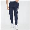 LEGEA Pantaloni da Training Osaka Zip alla Caviglia Blu Sportiva Slim Fit Uomo