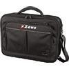 DANZA in VETRINA BORSA MISTER ZEUS PC PORTATILE ALLENATORE COACH BORSONE BAGS SPORT CALCIO CALCETTO ALLENAMENTO FOOTBALL (40x30X8 cm, Nero)