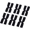 Easnea 6 pz/set racchetta da tennis peso e strisce di equilibrio racchetta nastro bilanciatore a forma di H 3g Silicone Balance Bar Nero 4x2cm
