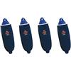 PARACHINISHOP PARABORDO M2/A + COPRIPARABORDO 4 Pezzi Ø MM 180 X 600 Bianco Testa Blu Accessori ORMEGGIO Barca Nautica