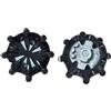weiemgs 20 Pezzi Tacchetti Spike Per Scarpe Da Golf Con Chiave - Compatibile Con Adidas, Callaway, FootJoy, NIKE, Oakley, Puma, Skechers, Pins Sistemi Scarpe Da Golf(Nero)