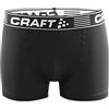 Craft Uomo Greatness Boxer 3-inch 2 m Unterhose Confezione da 2, Uomo, Greatness Boxer 3-inch 2-Pack M, Black, S
