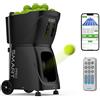 PUSUN PT-Smart PRO Macchina Lanciapalle Tennis e Padel, App, Oscillazione Interna, 28/20 Punti, 12/14 modalità, Spin ±6, 20-120 km/h, 1,8-8 s/Palla, 100+ Palle, 4-6 h, per Intermedi e Avanzati (Nero)