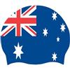 GONMFKM Cuffia Da Nuoto Unisex - Bandiera Dell'Australia Cuffia Da Nuoto In Silicone Per Donne Uomini Adulti Impermeabile In Silicone Per Capelli Lunghi Corti Elastica Per Spiaggia Piscina Australia