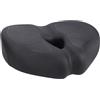 Jelquix Cuscino Sedile Bici, Sella in Spugna Morbida Extra Spessa con Canale d'Aria Cavo, Pelle PU Impermeabile, Antiscivolo Ammortizzante per Cyclette da Uomo e Donna (BLACK)