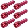 V GEBY Vite per Stelo Bici,Vite Freno Bicicletta,Bulloni Stelo Bicicletta Viti in Lega di Titanio M5 x 18mm Vite con rondelle fissate per Attacco Manubrio MTB(#1)