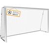 PEAKVONDER Porta da calcio in alluminio e acciaio inox, 180/240/300 cm, per giardino, bambini e adulti, con ancoraggio, utilizzo su più anni