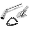 Yuecoom Supporto per canna da pesca lucidato Outrigger, supporto per canna da pesca per barca in acciaio inossidabile con supporto per ponte Marine Yatch Pole Tubo di tenuta in acciaio inossidabile 40 mm