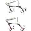 Savage Gear - Cavatappi in carbonio 49, 2 ganci per pesca a forma di luccio (#3/0-39 kg - 2 pezzi)