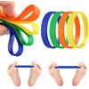 Jocaluyia Elastici per la correzione dell'alluce valgo, 4 pezzi, in silicone, distanziatori per alluce valgo, fasce di resistenza per dita dei piedi, separatore per dita dei piedi, per donne e uomini, sollievo