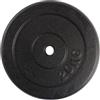 VirtuFit Disco per bilanciere in ghisa, peso manubrio, 30 mm, 20 kg, colore nero