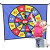 Generic Target Freccette, gioco di freccette, 60 x 50 cm, con bersaglio, giocattolo di indirizzo con 10 palline appiccicose per giardino compleanno attività sportive