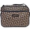 Before by Luigi Benetton Borsa Donna Francesina Rettangolare con Tasca LANCETTI Linea Personalizzata a Spalla Tracolla in Tessuto Regolabile ART: LL22W-109-5 LINEA ROSANNA Dimensioni 26 X 19 X 8 (TERRA)