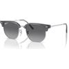 Ray-Ban Bambini Rj9116s New Clubmaster, Occhiali Bombini, Blu Opale su Argento/Grigio Gradiente Polarizzato, 47 mm