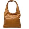 Chicca Borse Borsa a Spalla Donna in Vera Pelle (Cuoio)