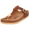 Birkenstock 1021355 Gizeh Braided cognac, Oiled Leather INFRADITO Donna, Cognac EU 36