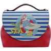 DOGO Femme Cuir Vegan Crème Sac à Main - You, Me and the Sea Motif