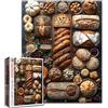 Tucocoo Puzzle 1000 Pezzi per Adulti Dipinto di Pane di Segale Puzzle di Muffin Prodotti da Forno Arte 68,58x50,8 cm 1000 Pezzi Puzzle per Attività Familiare Sfida Gioco Colorato Fai-da-Te Puzzle di