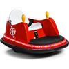 COSTWAY Veicolo Elettrico Macchina Elettrica Design Autoscontro per Bambini, Girevole a 360°, con Luci e Musica, con Telecomando, per Bambini 2-5 Anni (Rosso)