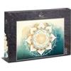 Ulmer Puzzleschmiede - Puzzle a mandala ad acquerello da 2000 pezzi - Finissima mandalamotiva bianca come puzzle nello stile di colori delicati dell'acqua