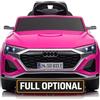 Mondial Toys Auto Elettrica per Bambini Audi SQ8 e-tron Sportback Macchina con Licenza Ufficiale 12V Due Potenti Motori Telecomando Cintura di Sicurezza 5 Punti Porte Apribili Luci LED Musica MP3 Rosa