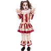 Rubie's Bristol Novelty Costume da clown malefico per bambina, taglia M, 6-8 Anni, CF245M Halloween