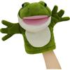 lilizzhoumax Rana Peluche burattino a mano, Simulazione Animale Rana Peluche, Simpatico gioco di ruolo, giocattoli interattivi per la prima educazione dei bambini, decorazione della casa