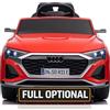 Mondial Toys Auto Elettrica per Bambini Audi SQ8 e-tron Sportback Macchina con Licenza Ufficiale 12V Due Potenti Motori Telecomando Cintura di Sicurezza 5 Punti Porte Apribili Luci LED Musica MP3 Rosso